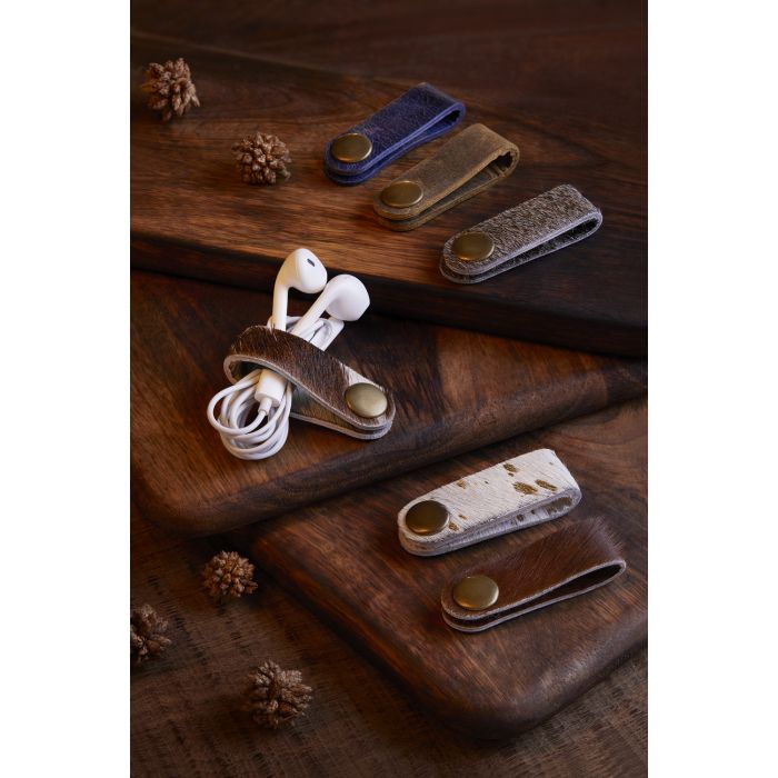 Cowhide Earphone organizer Myra