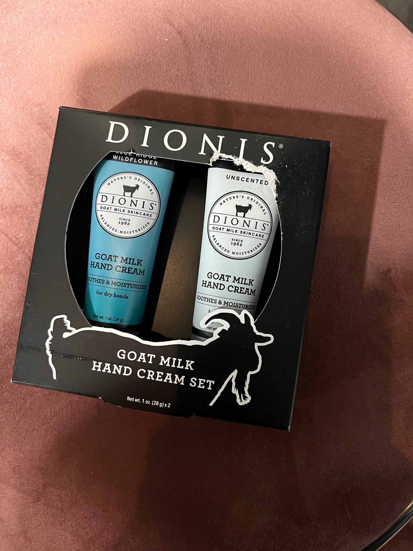 Dionis Unscented & wildflower mini hand cream