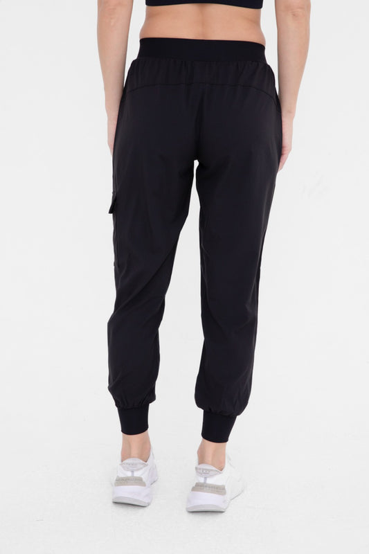 High waisted active joggers with pockets