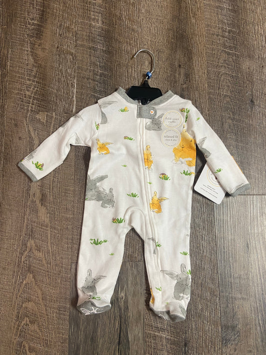 Bunny baby dinosaur onesie sleeper